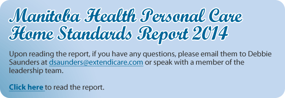Manitoba Health Personal Care Home Standards Report 2014